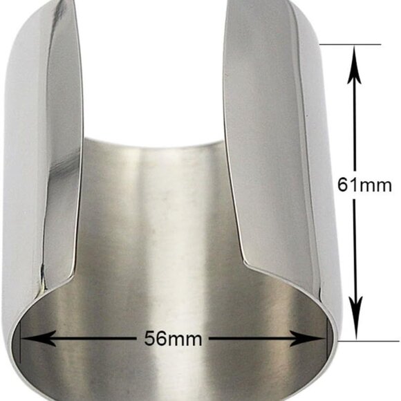 Stainless Steel Open Cuff Bangle Bracelet for Women Girls Stylish Gift - Picture 4 of 5